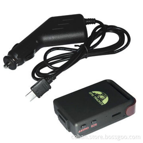 Mini car GPS tracking 102 with wall charger and power supply charger